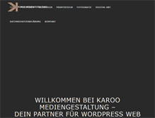 Tablet Screenshot of karoo-mediengestaltung.de